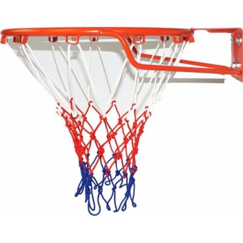 Indoor Outdoor Heavy Duty Basketball Net Replacement Wear-resistant Nylon Basketball Net Durable Rugged Fits Standard Rims