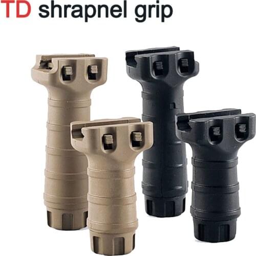 TD shrapnel grip water bomb gun tactical nylon vertical grip jinMing M4 front grip appearance Modified parts Outdoor CS battle