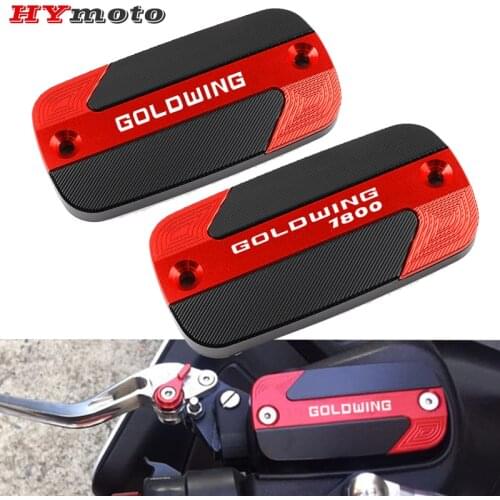 For Honda Valkyrie Goldwing 1500 1800 VTX High Quality Motorcycle CNC Aluminum Accessories Front Brake Fluid Reservoir Cover Cap