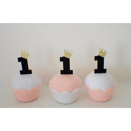 Wild one cupcake toppers, crown cupcake topper, One cupcake topper (12 toppers) Wild thing Party