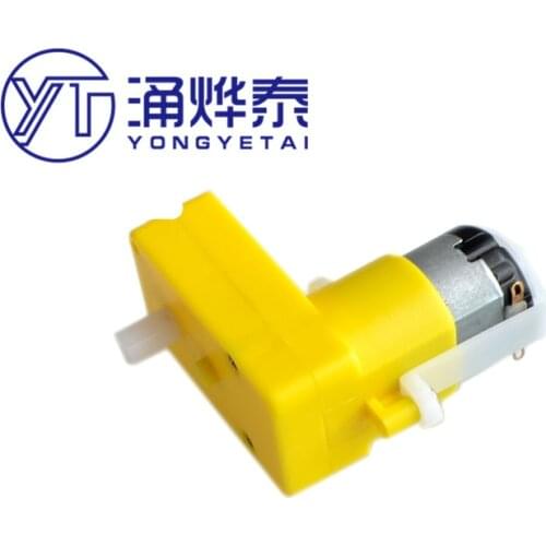YYT 2PCS DC3-6V reduction motor robot remote control car TT DC micro gear motor L-bend type