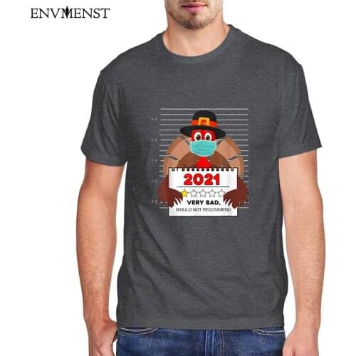 Turkey 2021 One Star Rating Unisex Funny T Shirts Men Clothing Christmas Graphic T Shirts Vintage Short Sleeve Tee Women Tops