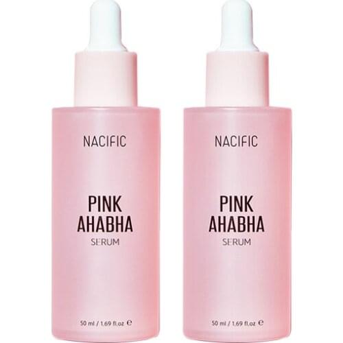 [1+1]Pink AHABHA Serum - Nacific, remove dead skin cell improve skin tone vitamin mineral promote radiance deep moisture wrinkle