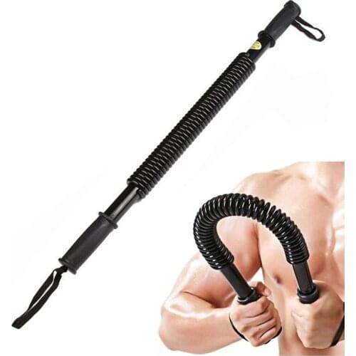 20-60kg Spring Arm Strength Hand Gripper Trainer Stick Fitness Gym Equipment Power Training Bar -40