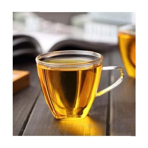 4pcs Heat-resistant Glass Coffee Cup Water Cup Teacup for home office bar teahouse tearoom coffee shop bar