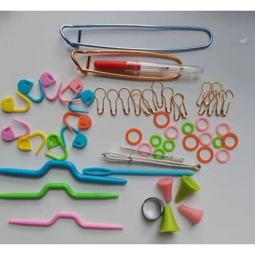 16 Styles Sewing Accessories For Crochet Hook And Knitting Needles DIY Needles Arts Craft Weave With Stitch Markers Sewing Tools