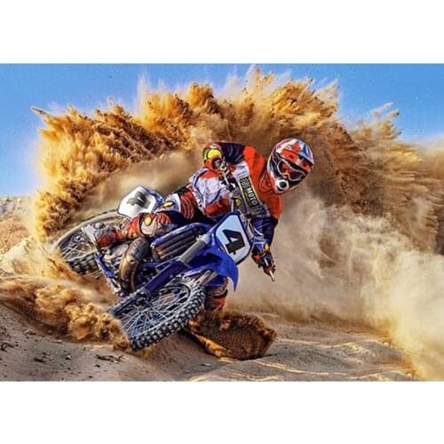 Full Round/Square Drill 5D DIY Diamond Painting Motorcycle Racer Embroidery Cross Stitch Home Decor Gift FH1027