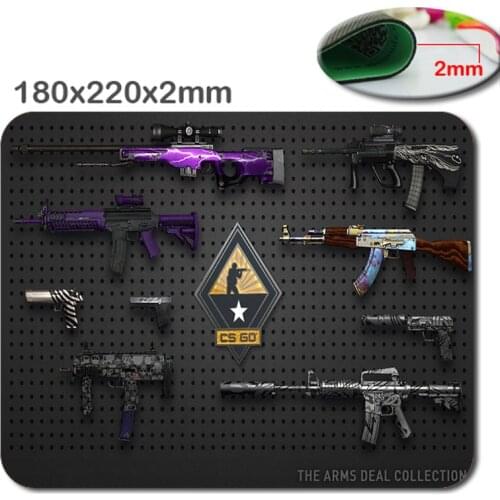 DIY Customized Anti-Slip Rectangle Mouse Pad Counter Strike Print Gaming Mousepad Notebook Computer Pads to Gamer Play Mice Mats