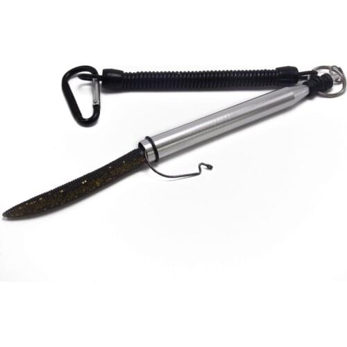 CATCHSIF 1PC Wacky Worm Rigs Tool with Rubber O Rings 100pcs Fixing Fishing Lures Replacement Tackle