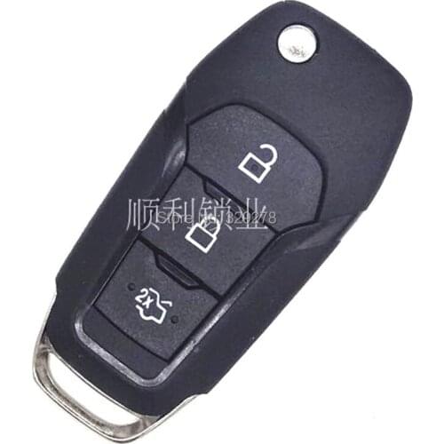 3 Buttons Remote Key Cover FOB Shell Fit For Ford Mondeo Fusion 2015-2017