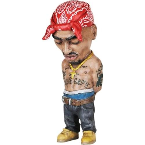 Tattoo Master Doll Character Decoration Star Resin Crafts Sculpture Memorial Doll Outdoor Garden Courtyard Statue Decoration