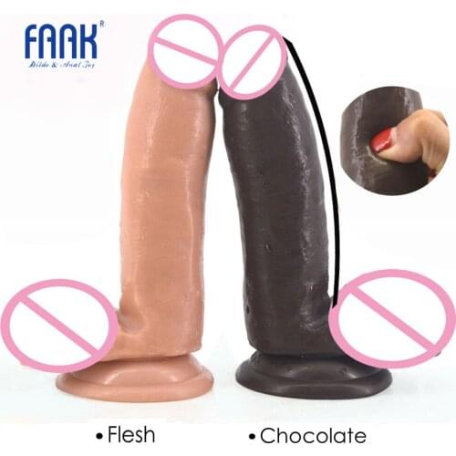 FAAK Ultra Realistic Dildo Suction Cup Fake Penis Artificial Dick Sex Toys for Women Lesbian Porn Adult Erotic Products Sex Shop