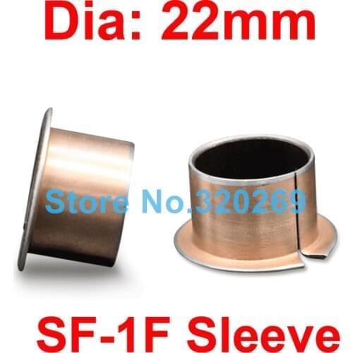 4PCS SF-1F 25115 25165 25215 F2525 F2515 Dia 25MM Flange Self Lubricating Composite Bearing Bushing Sleeve Oil Free Sliding