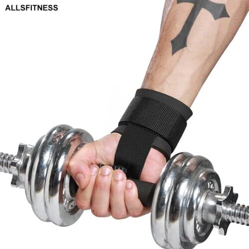 Gym Weights Weightlifting Glove For Sports Barbell Dumbbells Straps Musculation Crossfit Barbell Straps Wraps Hand Wrist Support