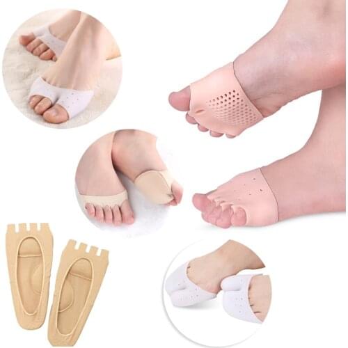 Foot Care Tools Forefoot Pads Five-hole Honeycomb Toe Separator Soft Gel Pain Relief Insoles Prevent Feet Callus Blisters Corn