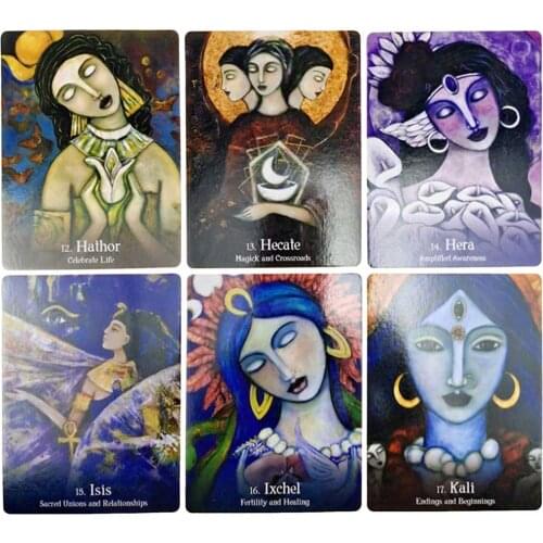 Tarot Cards for Sacred Mothers Goddesses English Board Games