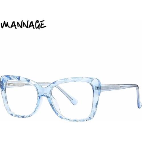 Fashion Creative Glasses Frame TR90 Transparent Spectacle Frame Anti Blue Light Female Plain Eyeglasses