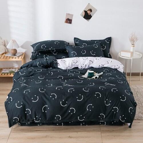 Fashion Simple Style Home Bedding Sets Bed Linen Duvet Cover Flat Sheet Bed Sheets Winter Single Full Queen King,Bed Set 2021