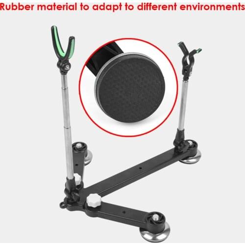 Raft Ice Fishing Pole Support Bracket Stand with Light Compression Resistance Metal Fishing Rod Holder Outdoor Fishing