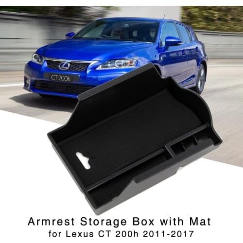 Armrest Storage Box for Lexus CT 200h 2011 2012 2013 2014 2015 2016 2017 Central Console Organizer Tray