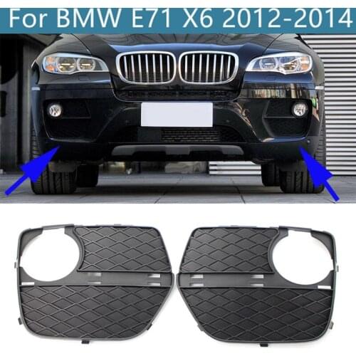 Closed Grid Front Bumper Grill Outdoor Personal Car 51117312606 Parts Decoration for BMW E71 X6 2012-2014