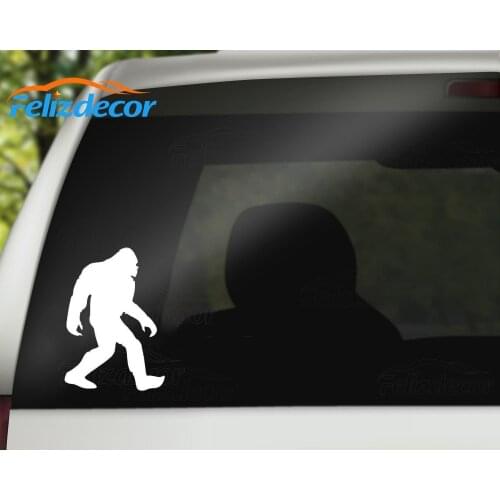 Sasquatch Walk Die Cut Vinyl Car Decal Waterproof Removable Car Body Window Art Decor Car Styling Stickers L135