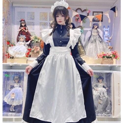 Plus Size Black White Maid Outfits Women Sexy Lingeire Anime Cartoon Cosplay Costume Lolita Dress Japanese Kawaii Gothic Clothes