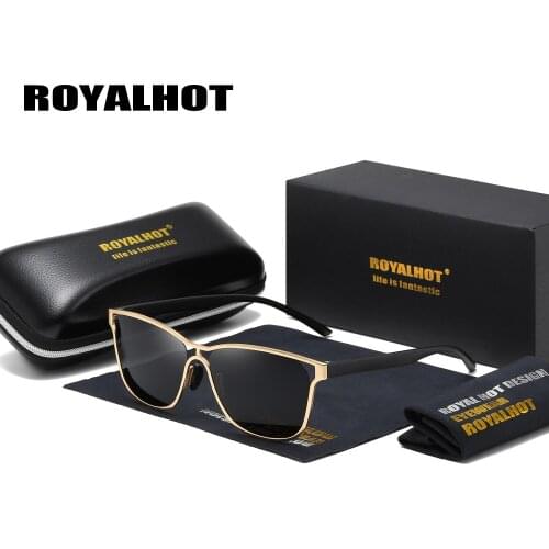 RoyalHot Men Women Polarized Sunglasses Cat Eye Aloy Frame Sun Glasses Driving Glasses Shades Oculos masculino Male 900175