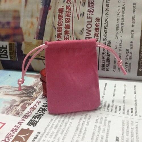SPECIAL SALE(20pcs/lot)7*9cm pink velvet jewelry bag for gift bag drawstring pouch for jewelry gift ring earing watch pouch 3