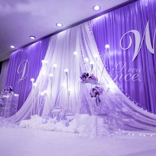Wedding decoration Background veils wedding design stage photo Beauty decoration area Major holiday party decoration accessories