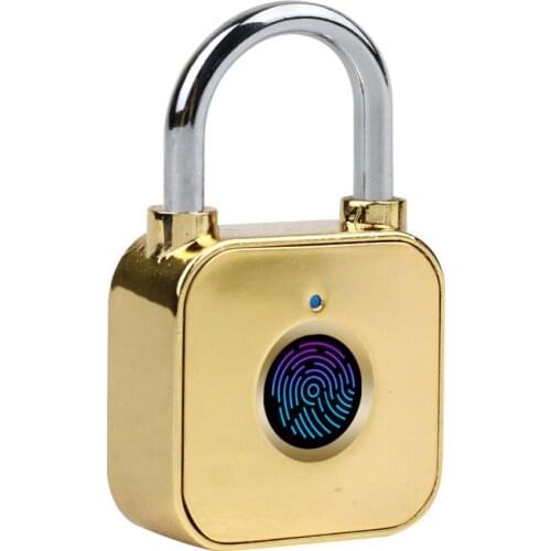 Smart Lock Fingerprint Lock USB Security Rechargeable Padlock Door Thumbprint Anti-theft Electric Door Lock for Luggage Case