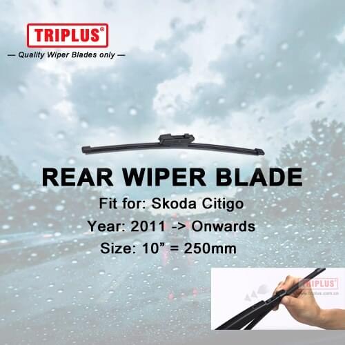 Rear Wiper Blade for SKODA Citigo (2011-Onwards) 1pc 10" 250mm,Rear Windscreen Wipers,for Back Window Windshield Blades