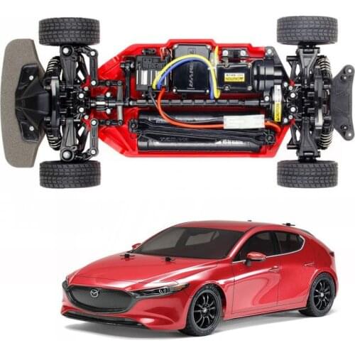 1/10 RC Car TT-02 Chassis Shaft Driven Frame Kit for Tamiya TT02 Supra 4WD Mazda 3 58674 66614