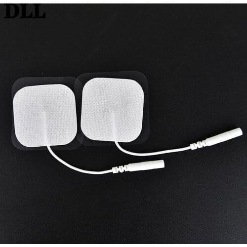 10pcs tens therapy round electrode pad electrode patch for therapy machine 4*4cm