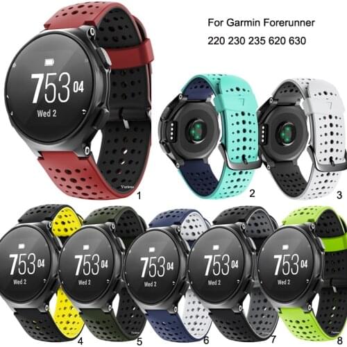50pcs For Garmin Forerunner220 230 235 620 630 Band Silicone Replace Smart Bracelet Wrist For Garmin Forerunner 220 Watch Strap