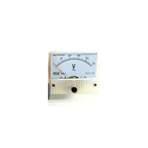 85L1 Analog Voltmeter Panel Voltage Meter 56*64mm directly connect No need Shunt 5V 10V 20V 30V 50V 100V 250V 450V 500V
