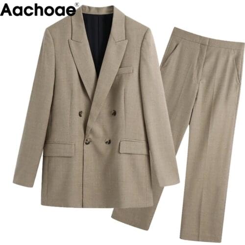 Женские брючные костюмы Aachoae China At AliExpress