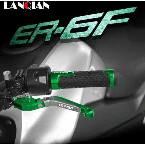 Motorcycle Aluminum Brake Clutch Levers & Handlebar Handle bar Grips For Kawasaki NINJA 650R ER6F ER6N 2009-2016 2013 2014 2015