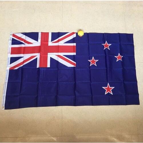 Free shipping xvggdg new zealand Flag 3ft x 5ft Hanging new zealand Flag Polyester standard Flag Banner