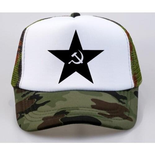 USSR Soviet Union Baseball caps Men CCCP New Summer Man Women Baseball Mesh Net Trucker Cap Hat Punch And Stars Russian