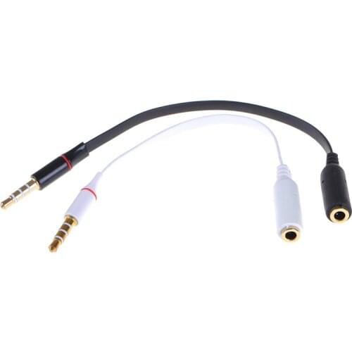 Black White Male To Female 3.5mm US Jack Audio Extension Cable Cord 3.5 NS Headphone Earphone Speaker Stereo Audio Cables Cord