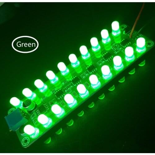 GHXAMP Mono Dual 10 light Audio Level LED indicator voice-activated inductive melody light speaker amplifier DIY
