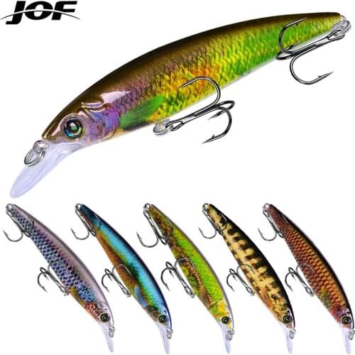 JOF Mini Minnow Wobblers Floating Fishing Lures Minnow Crankbait Artificial Hard Swimbait Fish Lure Pike Wobblers