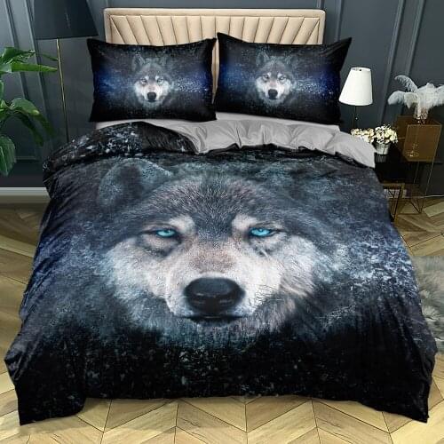 3D Custom-make Bedding sets Animals Comforter case Wolves Design King Queen Full size Home textile