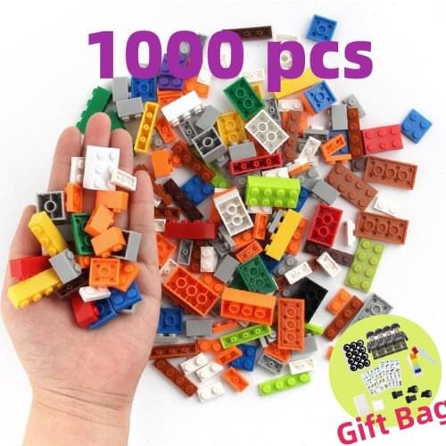 1000pcs Small Size Building Blocks Kids Colorful DIY Constructor Bricks Blocks City Classic Minifigures Car Castle Animal Toys