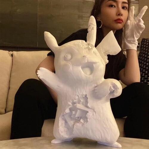 Corroded sculpture presents to play with birthday girls