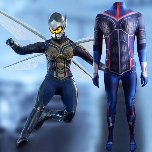 Ant-Man Costume Cosplay Halloween Costumes Lycra Spandex Superheros Zentai Suit Costume Ant-Man for Adult/Kids