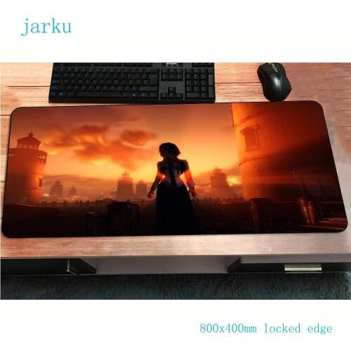 Bioshock mousepad gamer 3d 800x400x3mm gaming mouse pad large cute notebook pc accessories laptop padmouse ergonomic mat