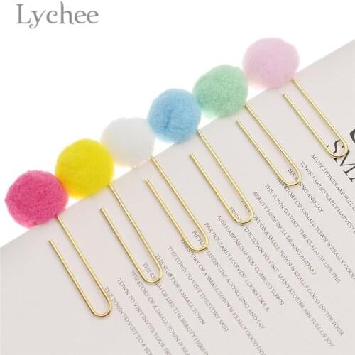 Lychee Life 2pcs Candy Color Metal Clips Kawaii Safety Pins Sewing Accessory DIY Handmade Crafts Tools