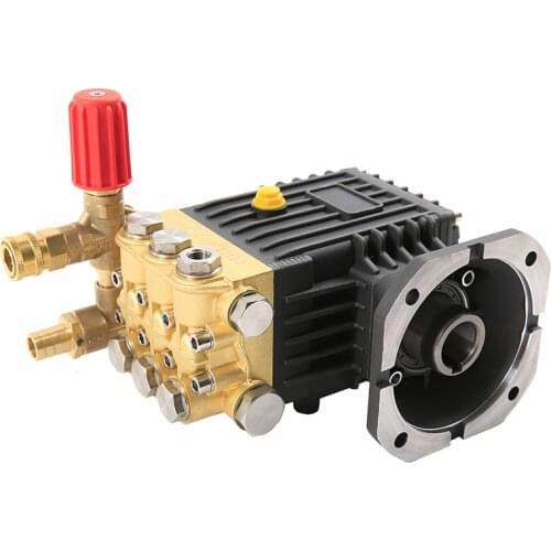 High pressure washer brass triplex plunger pump 100-300bar 15-18LPM suitablefor electric motor gasoline engine diesel engine